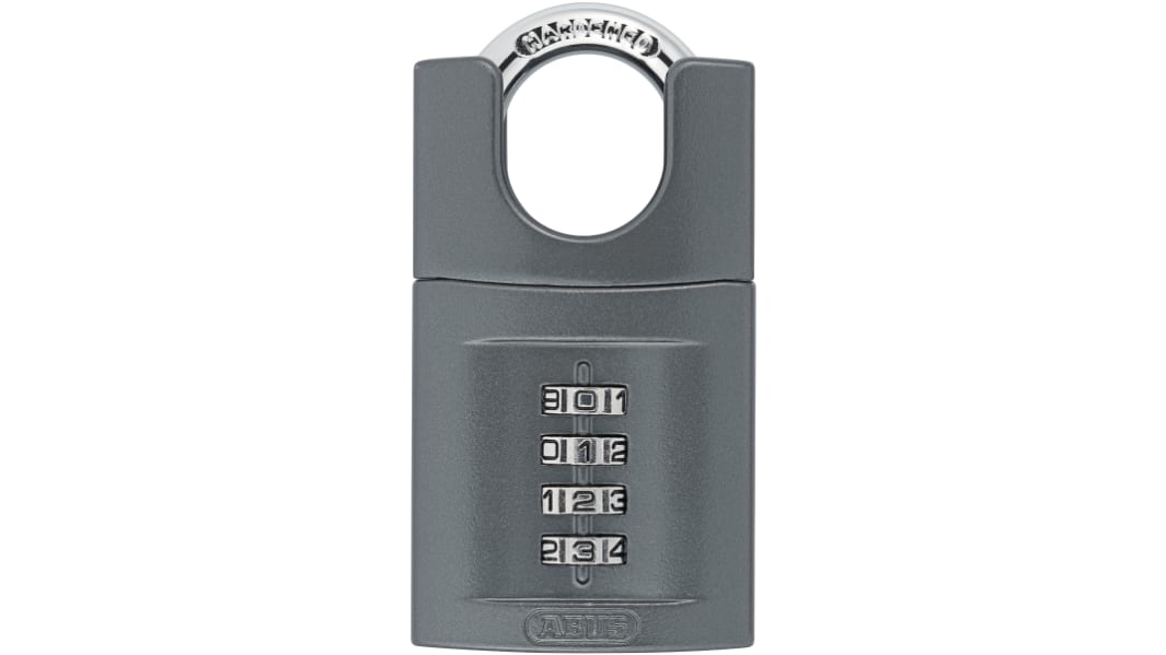 ABUS Combination Weatherproof Zinc Padlock, 8mm Shackle, 50mm Body