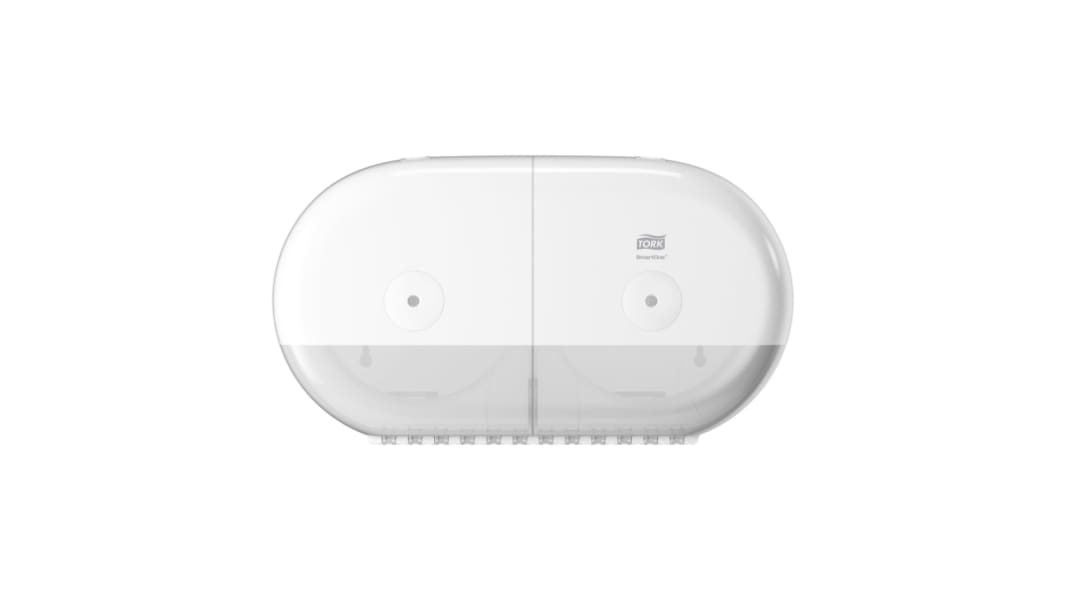 Tork White Plastic Toilet Roll Dispenser, 156mm x 221mm x 398mm