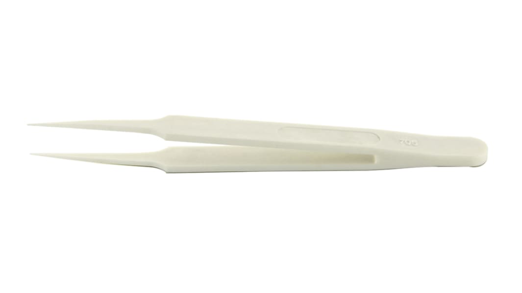 RS PRO 115 mm, Delrin Plastic, Sharp, Tweezers