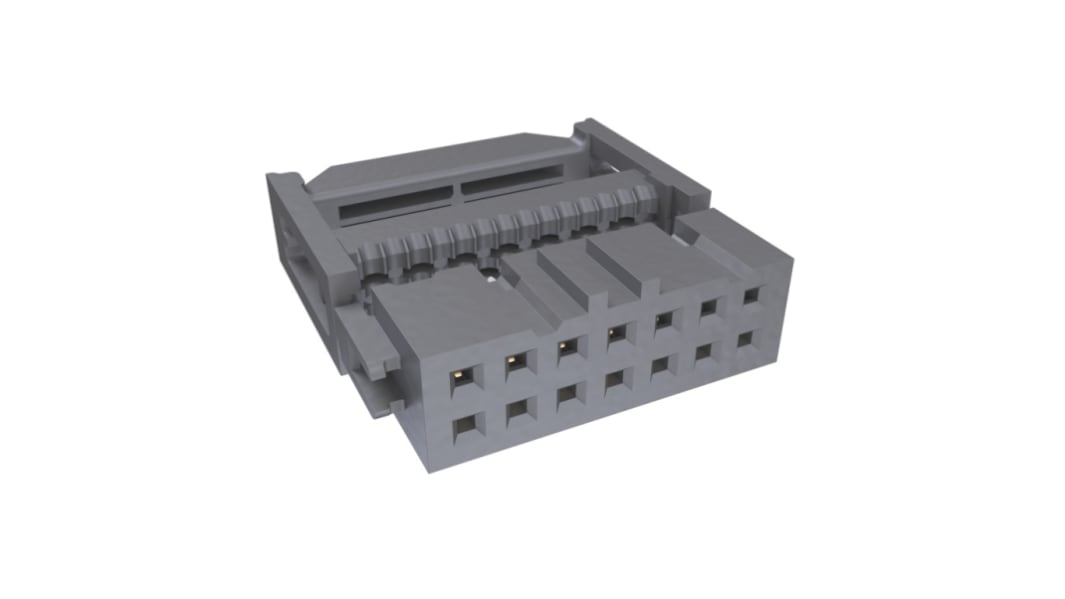 Connecteur IDC Amphenol Communications Solutions Femelle, 14 contacts, 2 rangées, pas 2.54mm, Montage sur câble, série