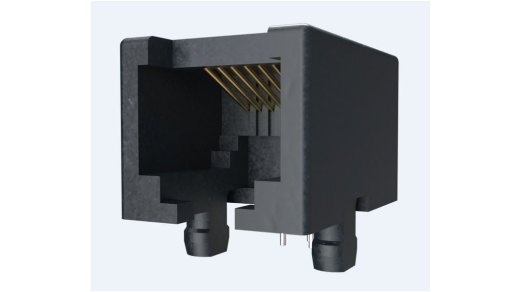 Connettore RJ45 Femmina Amphenol Communications Solutions Cat3, 8 vie, Montaggio PCB