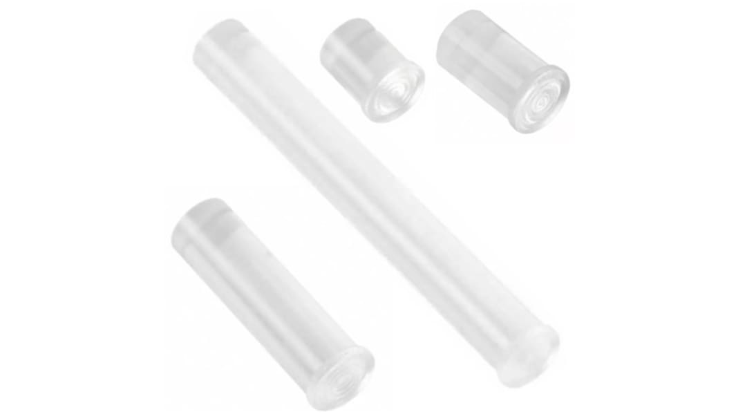 LPC_034_CTP VCC, Panel Mount LED Light Pipe, Clear Round Lens, Clear LED included