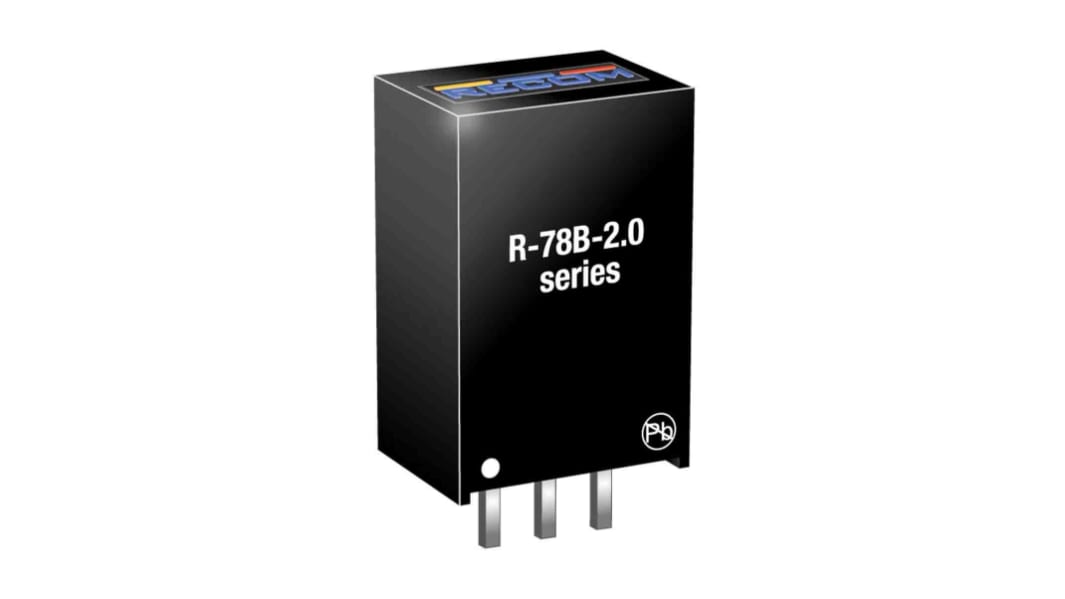 Recom Switching Regulator, Through Hole, 5V dc Output Voltage, 6.5 → 32V dc Input Voltage, 2A Output Current, 1