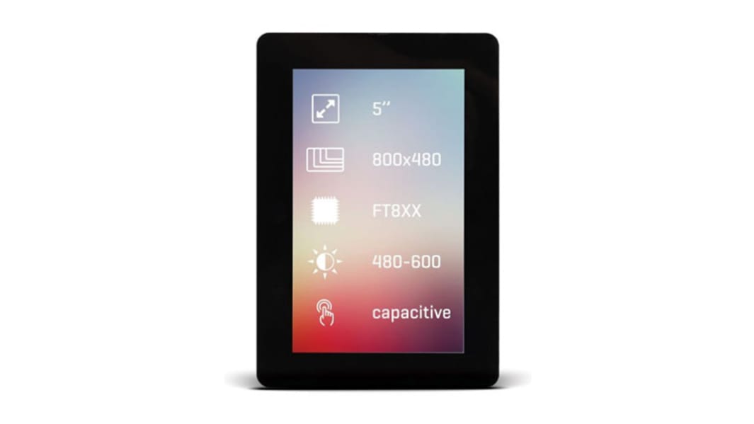 MikroElektronika MIKROE-2173 TFT LCD Colour Display / Touch Screen, 5in, 800 x 480pixels