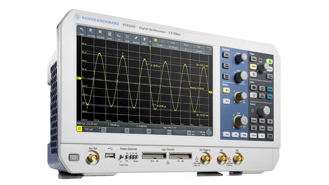 Oscilloscopio Da banco Rohde & Schwarz RTB2002, 2 ch. analogici, 70MHz