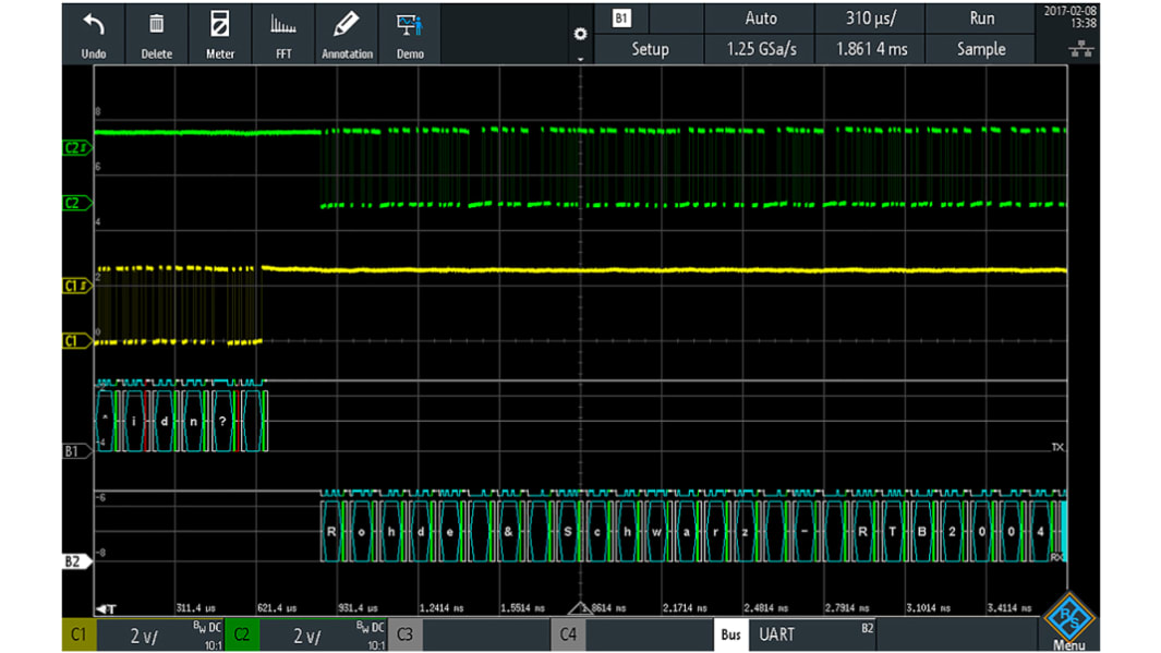 Rohde & Schwarz Oscilloscope Software for Use with RTB2000 Digital Oscilloscope