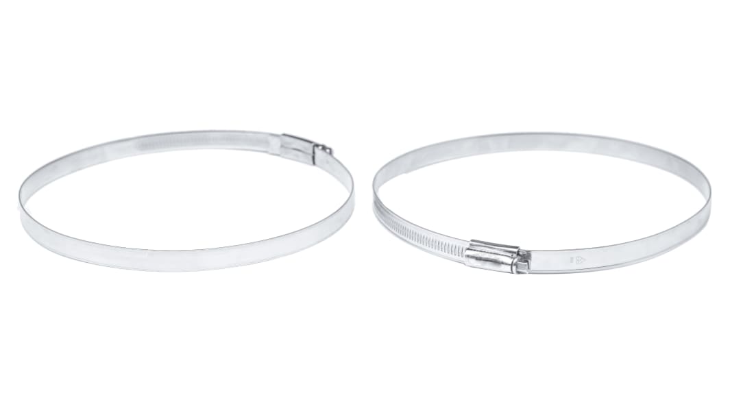 Collier de serrage pour tuyau, avec Vis sans fin, Acier Inoxydable, 130 → 150mm