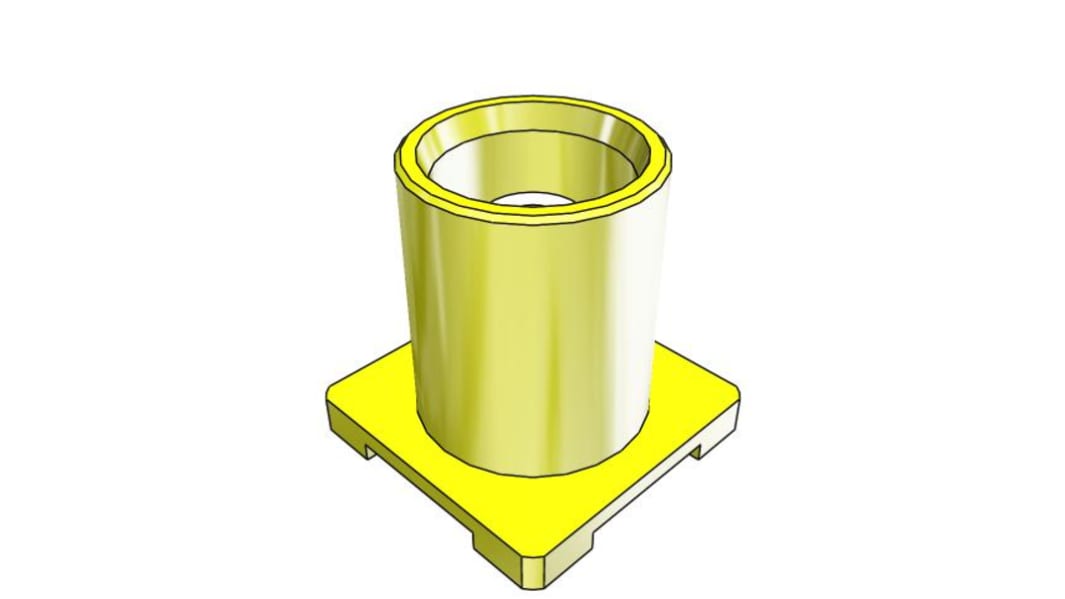 Samtec MCX Series, Jack Surface Mount MCX Connector, 50Ω, Solder Termination, Straight Body