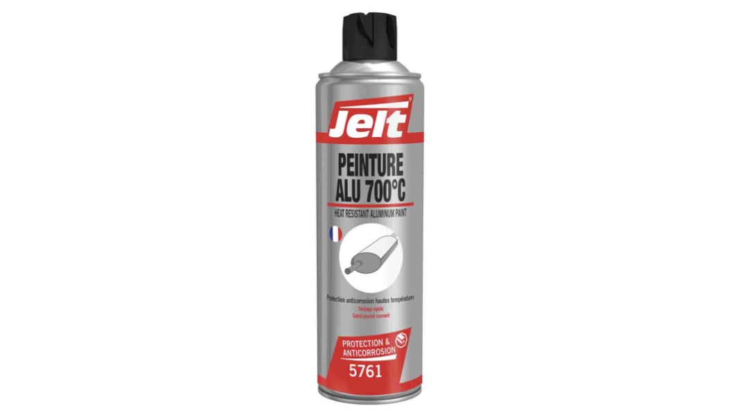 Peinture aérosol Jelt Aluminum Paint 700°C, Argent, 650/400ml
