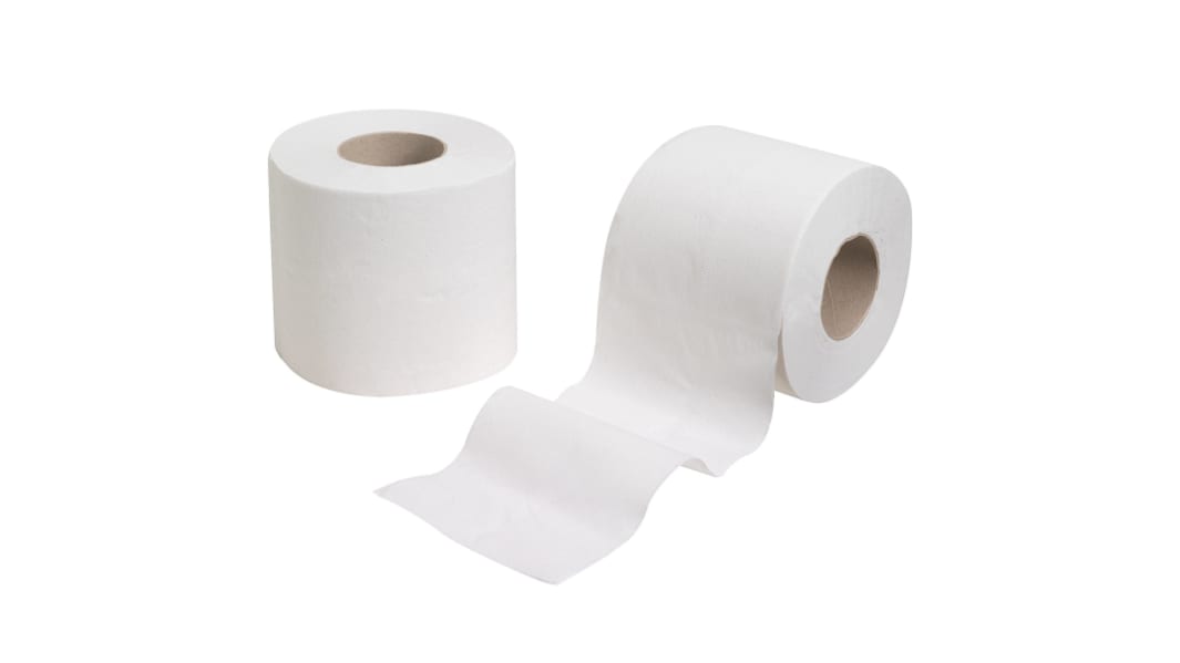 Kimberly Clark 2 ruller med Hvid 320 ark Toiletpapir, 2 lag HOSTESS Small