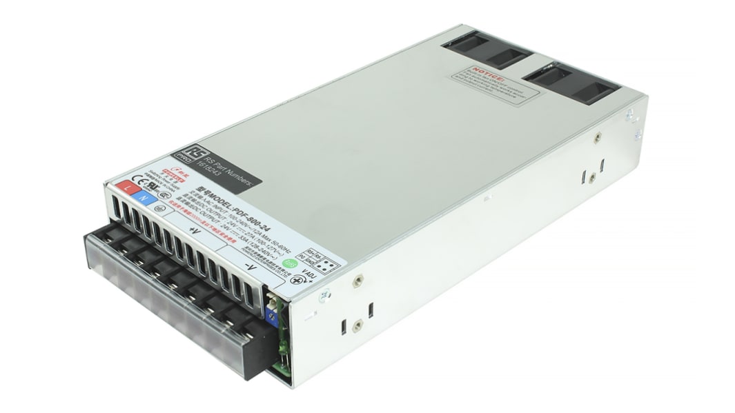 RS PRO Switching Power Supply, 48V dc, 14A, 800W, 1 Output, 90 → 264V ac Input Voltage