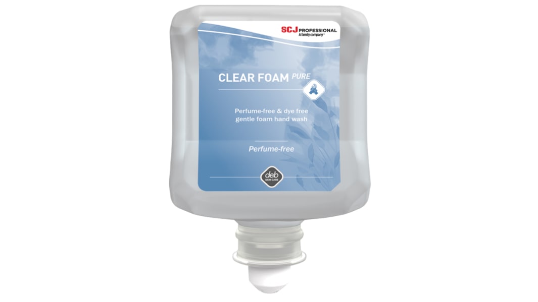 SCJ Professional Clear FOAM Schäumender Handreiniger,  Geruchlos , Kartusche, transparent, 1L