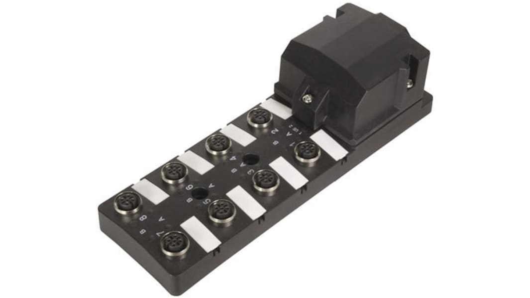 Scatola sensore HARTING, 8 porte, connettore M12