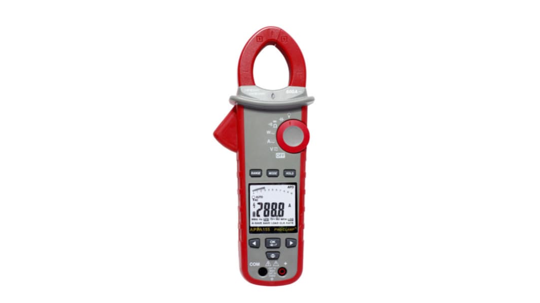 RS PRO 155B Clamp Meter Bluetooth, Max Current 600A ac CAT III 1000 V, CAT IV 600 V