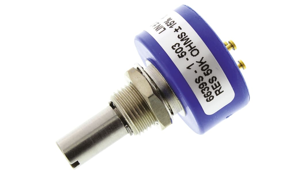 Bourns 6639, Tafelmontage Endlos  Dreh Potentiometer 50kΩ ±15% / 1W , Schaft-Ø 6,35 mm
