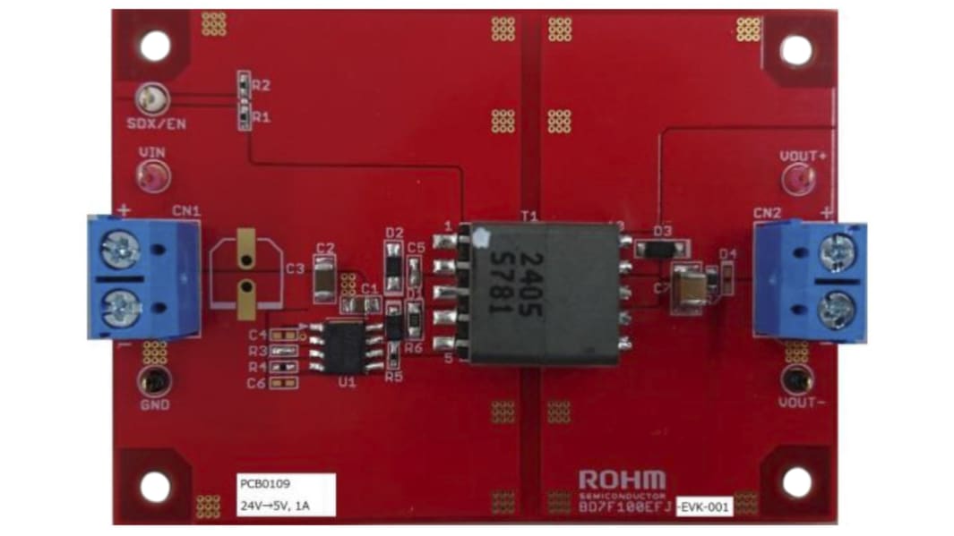 ローム 評価ボード, 評価ボード, フライバックコンバータ, 絶縁フライバックDC-DCコンバータ 用, BD7F100EFJ-EVK-001