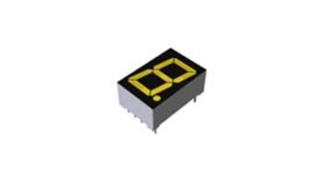 ROHM LAP-601L LED-Anzeige LED, Gelb 590 nm Zeichenbreite 8.3mm Zeichenhöhe 14.6mm THT