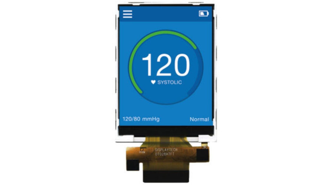 Displaytech DT028ATFT-TS TFT LCD Colour Display / Touch Screen, 2.8in QVGA, 240 x 320pixels
