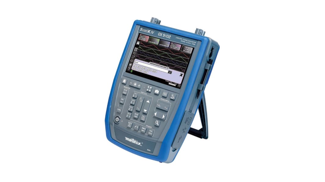 Metrix SCOPIX IV OX9102 Speicher Handheld Oszilloskop 2-Kanal Analog 100MHz Ethernet, USB, WLAN, Micro-SD