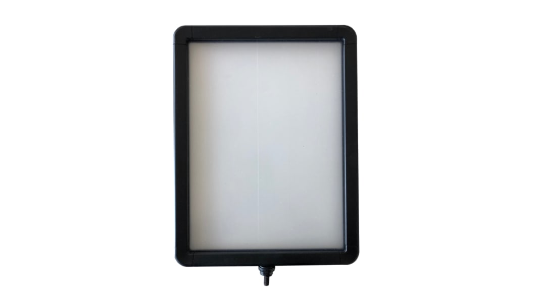 Telaio segnale per barriere e colonnine RS PRO in ABS, col. Nero x 297mm