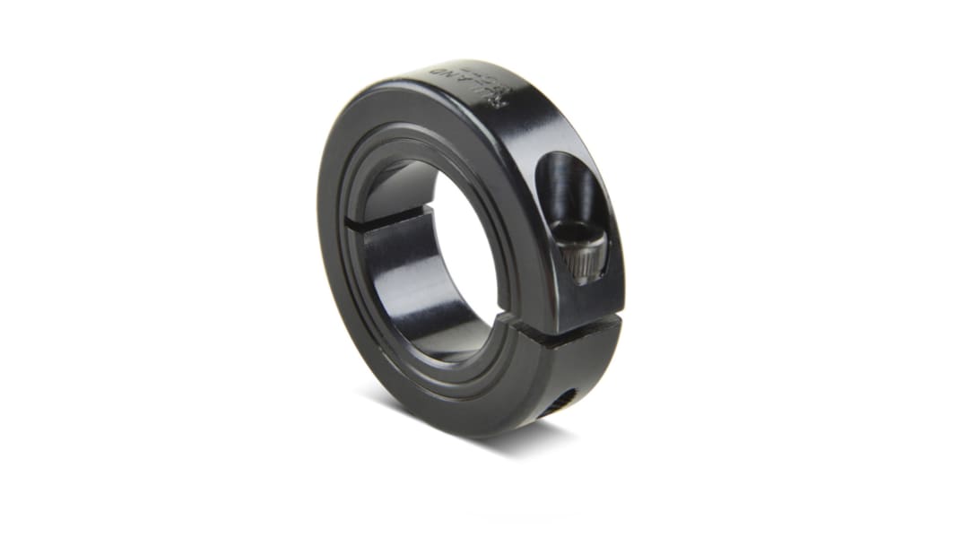 Ruland Shaft Collar, One Piece, Clamp Screw, Bore 30mm, OD 54mm, W 15mm, Carbon Steel