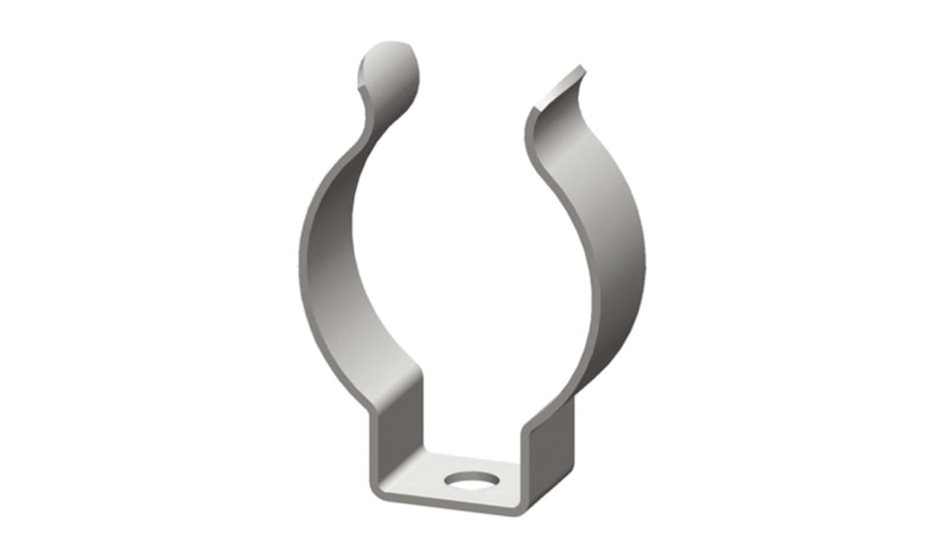 RS PRO 12mm Steel Spring Clip, 11.91mm x 16.27mm x 7.94mm, 6mm
