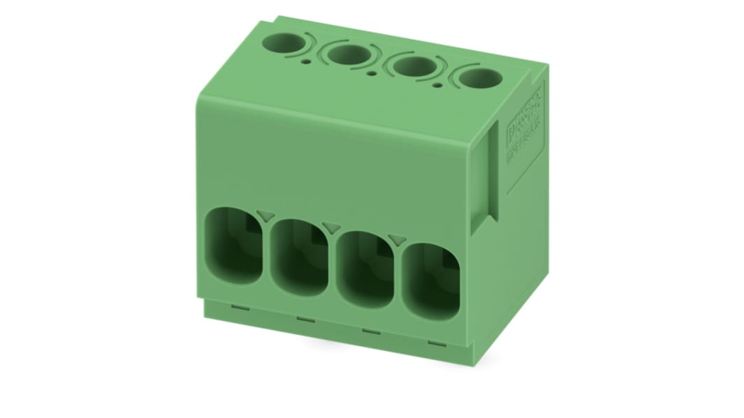 フエニックスコンタクト TDPT 4/ 4-SC-6.35-ZB 基板用端子台, 41A, 1000 V, 6.35mmピッチ, 1列, 4極