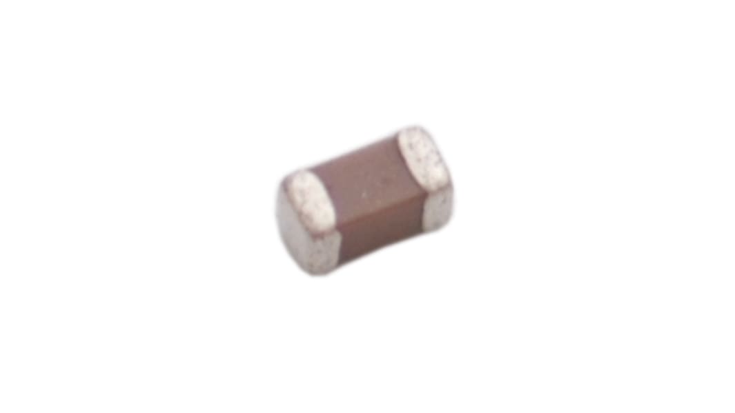 Condensateur céramique multicouche MLCC CMS, 100nF, 50V c.c., ±10%, diélectrique : X7R