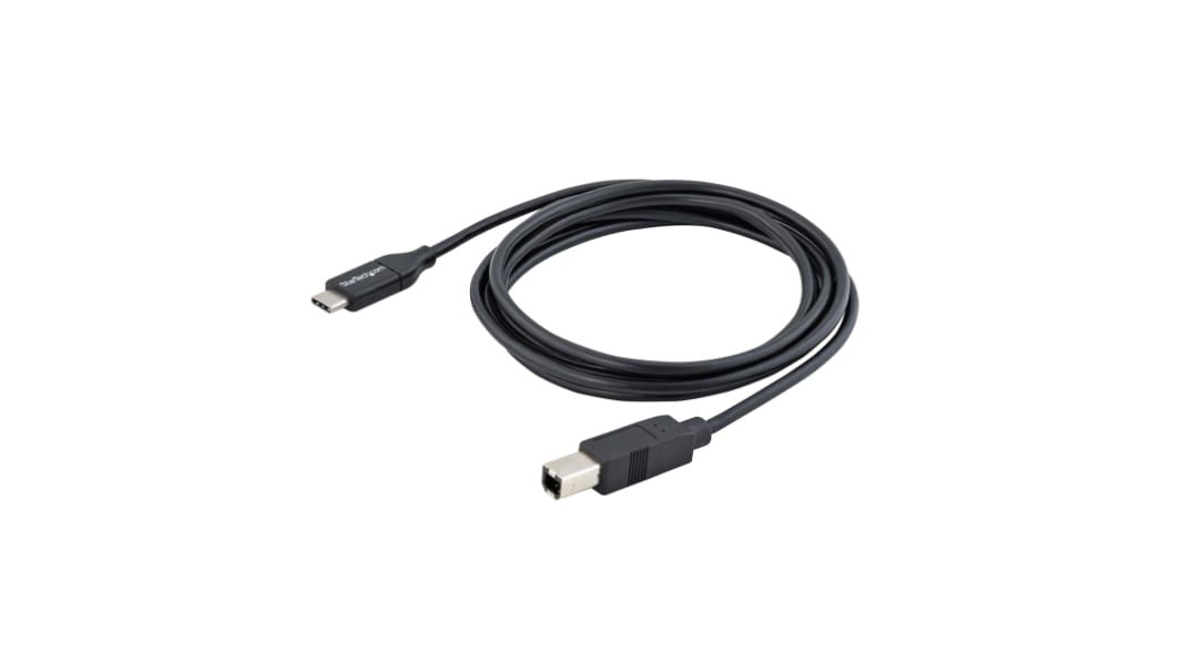 StarTech.com USB 2.0, Male USB C to Male USB B, 480Mbps, 2m