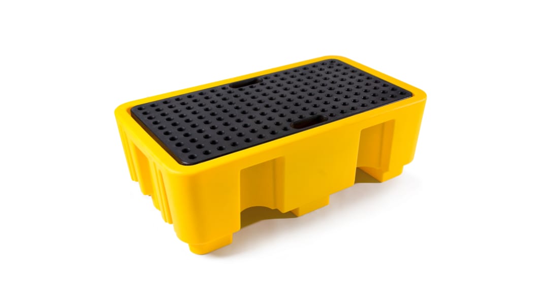 RS PRO Polyethylene Spill Pallet, 250L Capacity