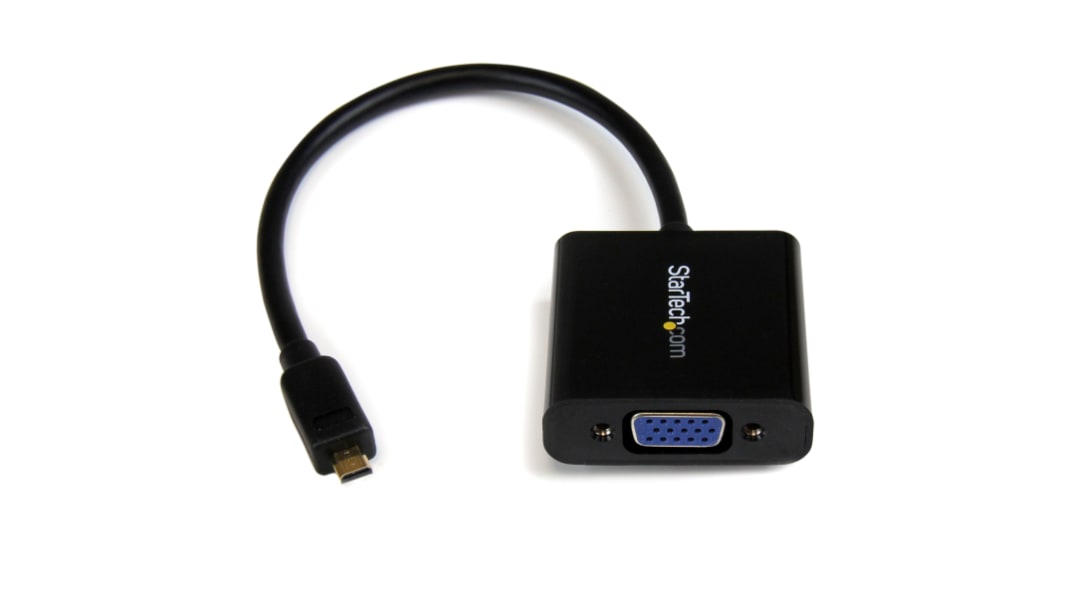 StarTech.com Micro HDMI to VGA Adapter, 255mm Length - 1920 x 1080 Maximum Resolution