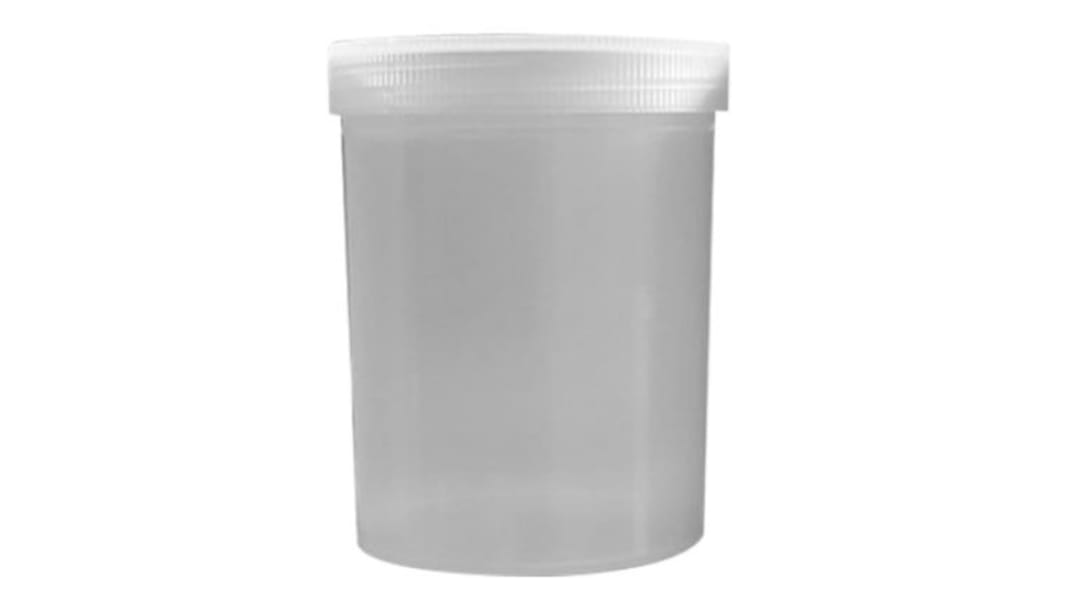 RS PRO PP Laborflasche 500ml, Ø 97mm Weithalsig 97 Dia. x 89mm