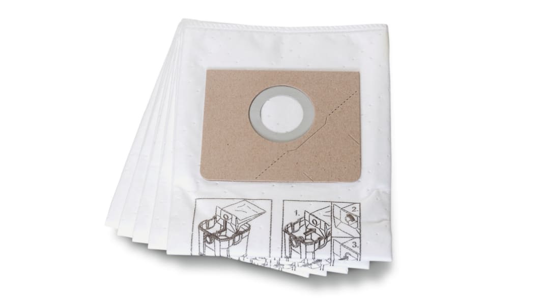 Bolsa para Aspiradoras FEIN 31345061010, 5 unidades, para usar con Dustex 25 L (Dustex 25 L), kit de Dustex 25 L