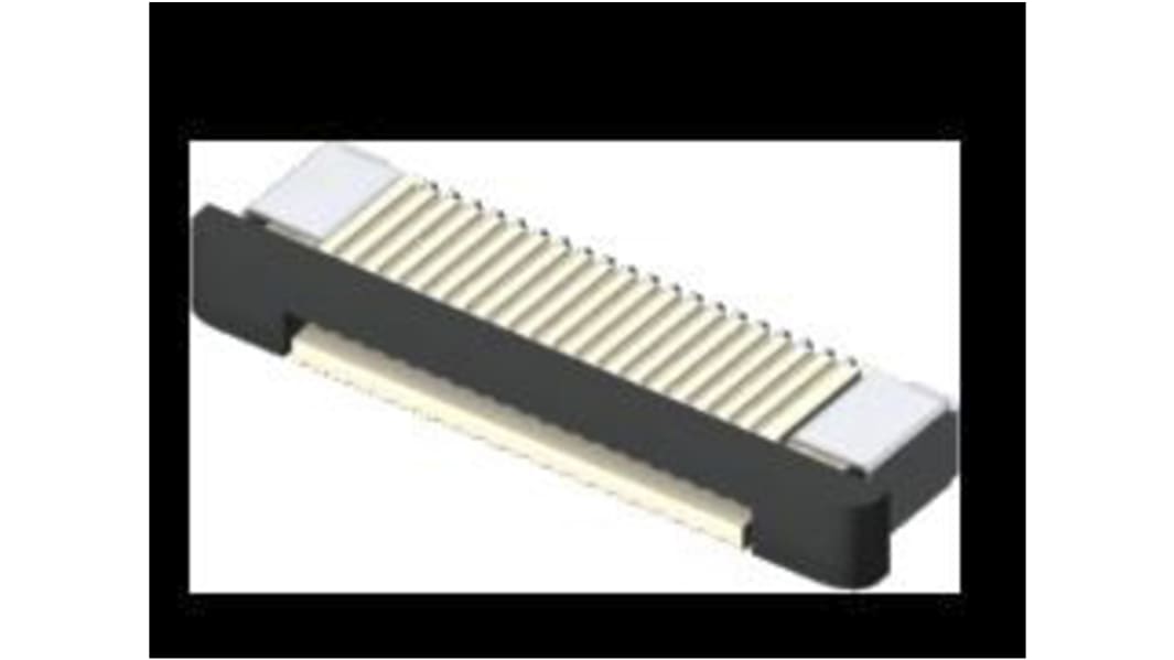 Connecteur FPC Samtec série ZF5S, 10 Contacts Bas pas 0.5mm, 1 Rangée(s), Femelle ZIF Horizontal, montage SMT