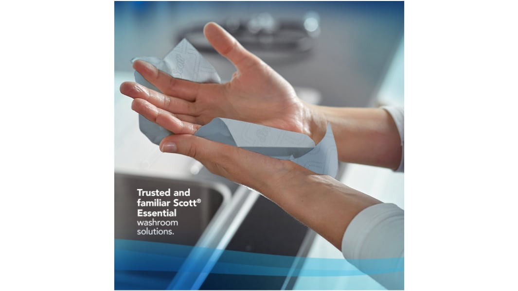 Kimberly Clark Scott Rolled Blue Paper Towel, 198mm, 760 Sheets