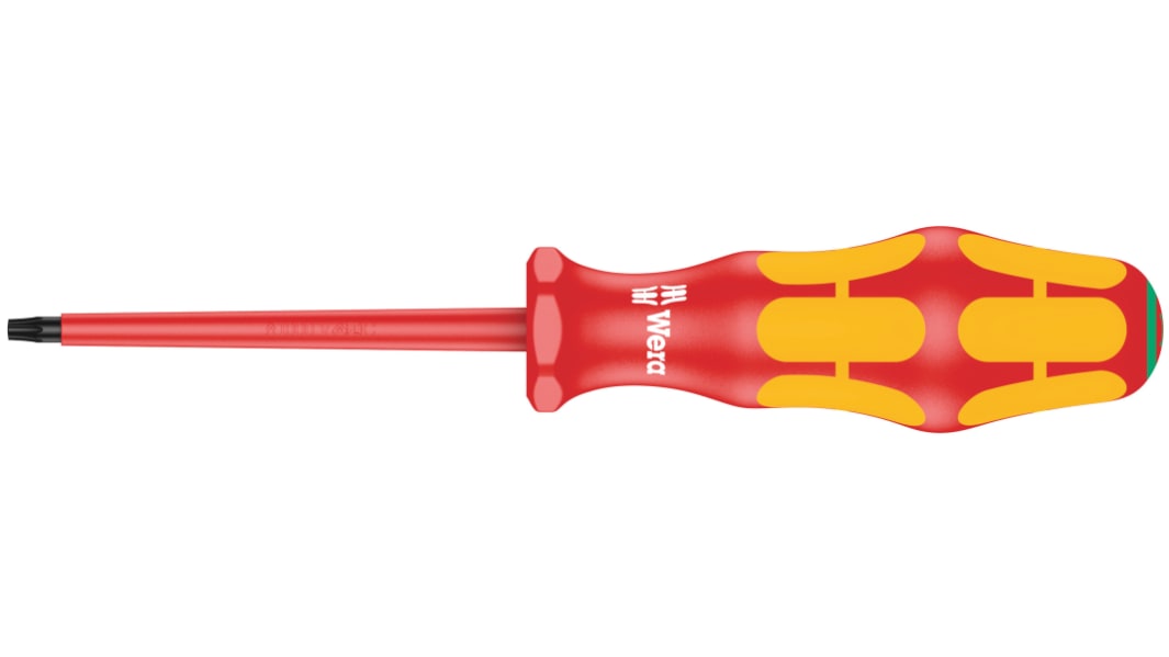 Wera VDE T15 TORX® Isolierter Schraubendreher, 178 mm / Klinge 80 mm
