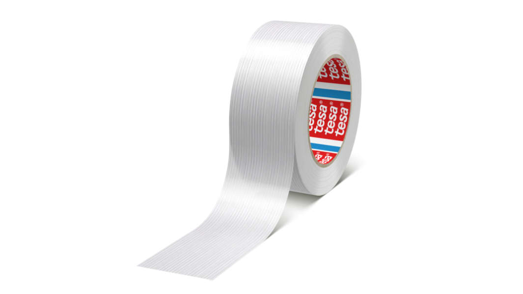 Tesa 53319-00009-00 Paketband, , Glasfaser-Filamentband, transparent, Stärke 108μm, 48mm x 50m