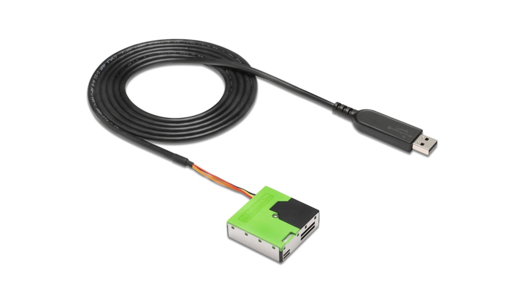 Kit di valutazione SPS30 Sensor & USB adapter cable Sensirion, con Sensore per particolato