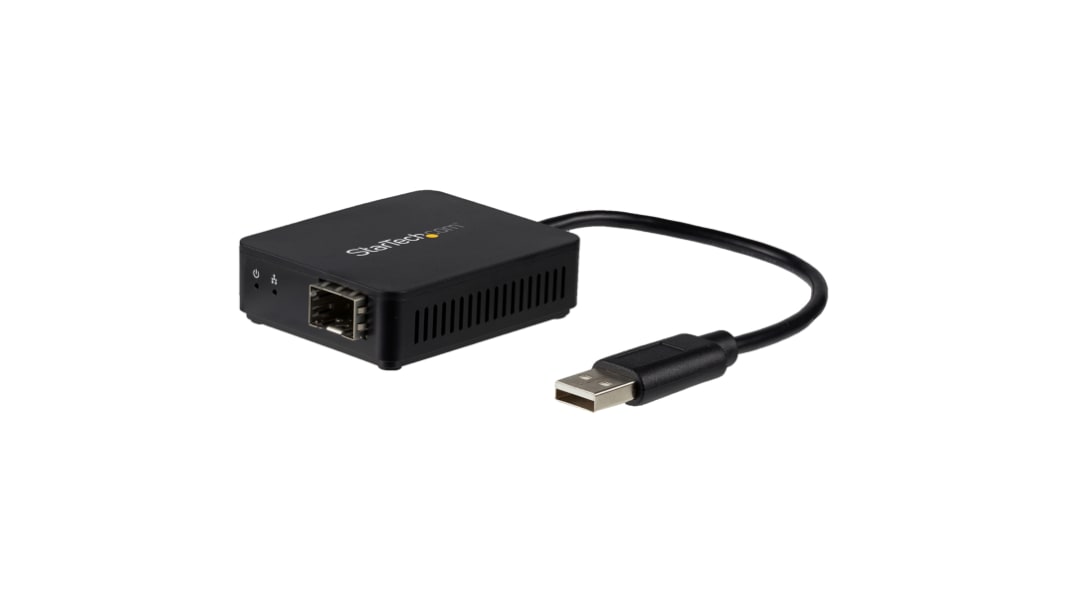 StarTech.com Port USB Ethernet Adapter USB 2.0 USB A to SFP Fibre Optic 100Mbit/s Network Speed
