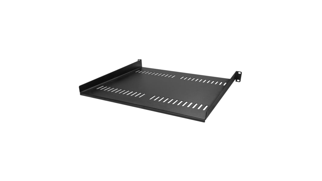 StarTech.com Black Shelf, 1U, 20kg Load, 441mm x 401mm