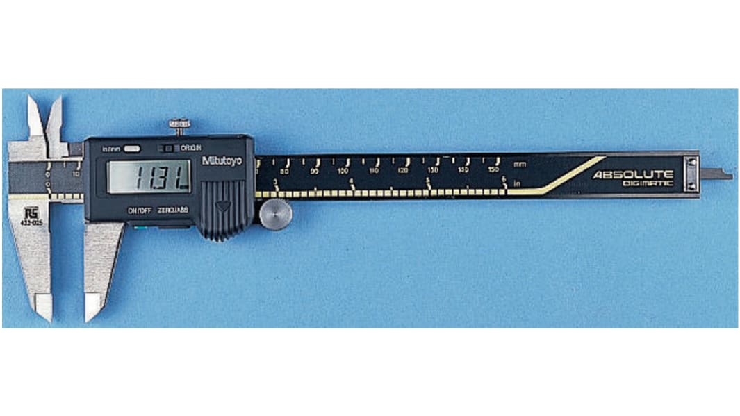 Mitutoyo Digitalmessschieber  metrisch & zöllig 200mm / ±0,02 mm, DKD/DAkkS-kalibriert