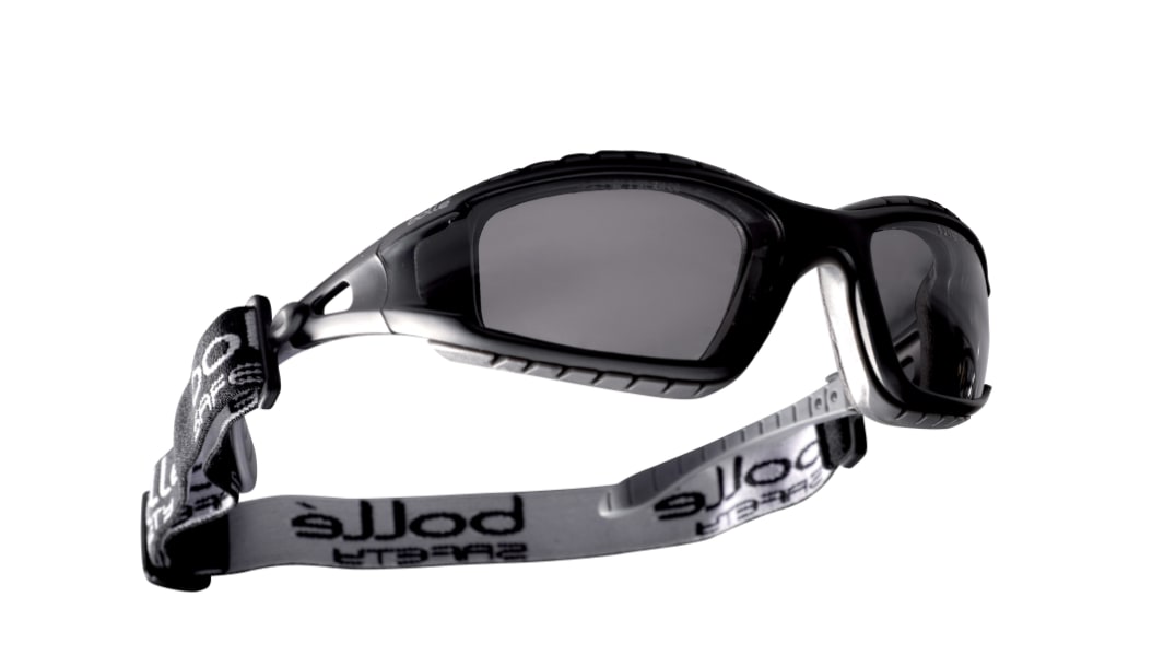 Bolle Safety TRACKER II Anti-Mist Safety Glasses, Smoke PC Lens, Vented