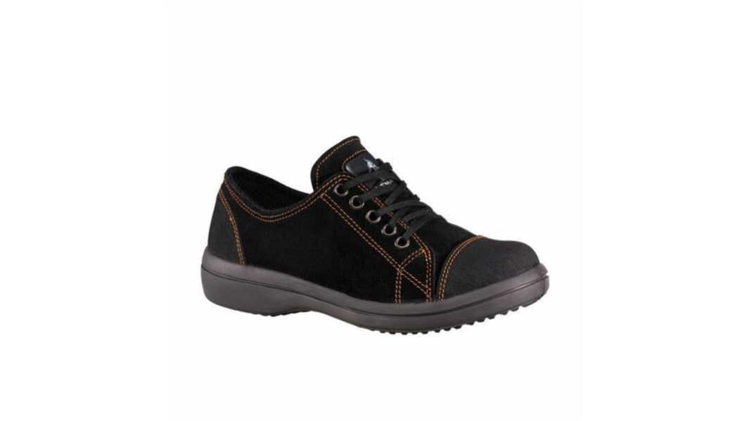 Baskets de sécurité LEMAITRE SECURITE VITAMINE Femme, T 42 Noir, Orange, S3, SRC, Antistatiques