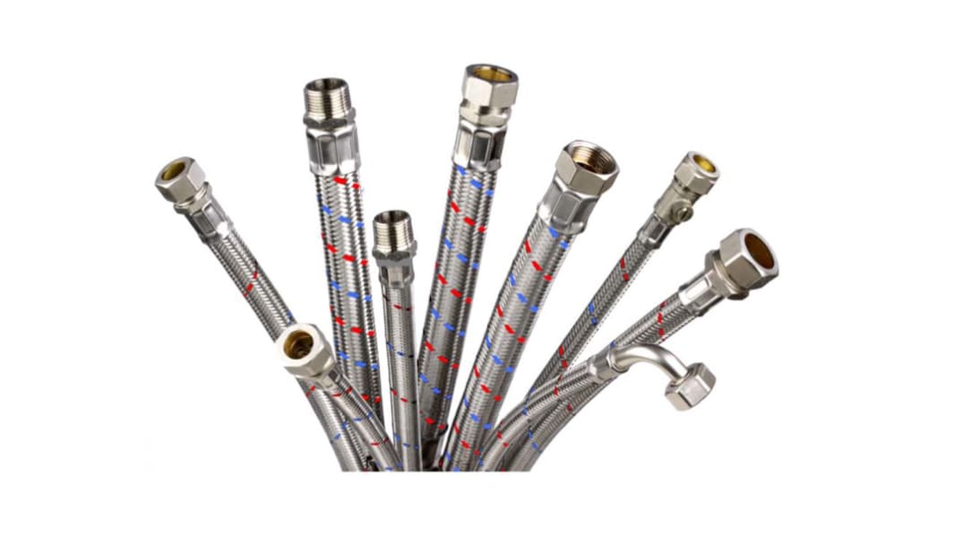Flexible, longueur 300mm, 15bar, Compression 22 mm vers Compression 22 mm, EPDM