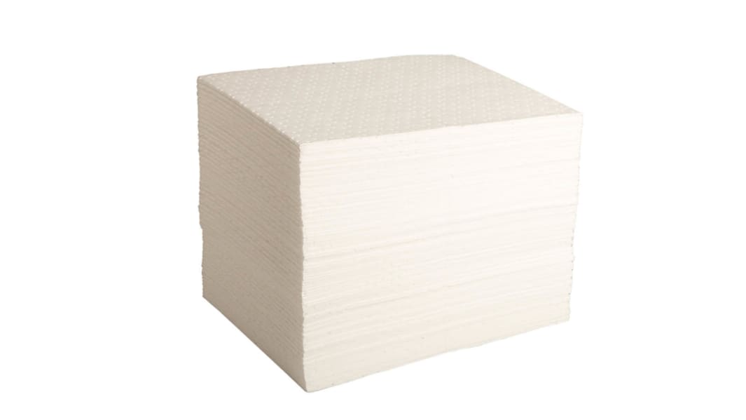 Ecospill Ltd Spill Absorbent Pad for Oil Use, 120 L Capacity, 100 per Pack