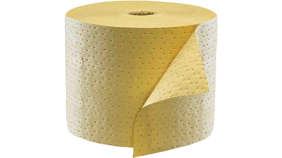 Ecospill Ltd Spill Absorbent Roll for Chemical Use, 65 L Capacity, 100 per Pack