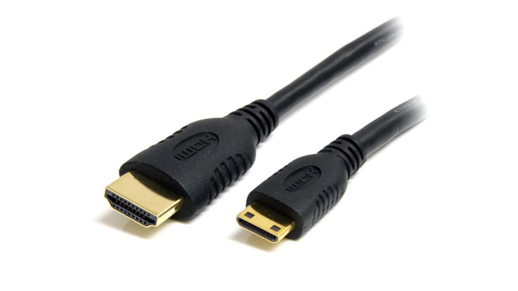 StarTech.com HDMI-Kabel A HDMI Stecker B Mini-HDMI Stecker Hohe Geschwindigkeit 4K @ 30Hz max., 50cm, Schwarz