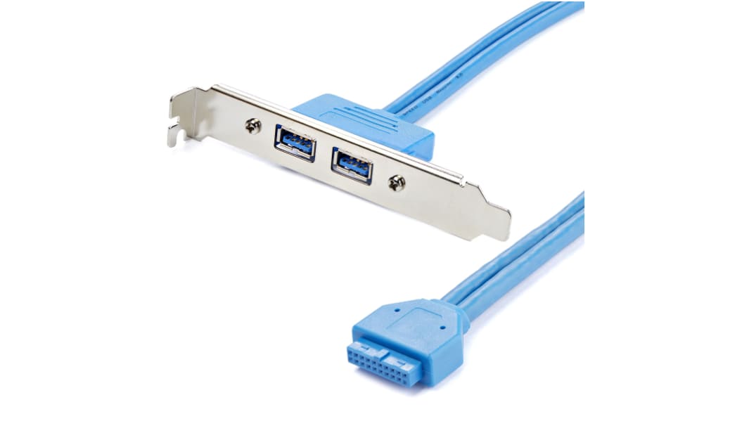 StarTech.com USBケーブル, 20ピンIDC → USB A, 500mm, USB 3.0