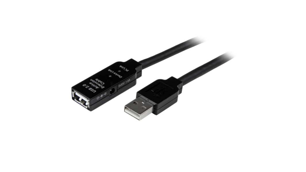 StarTech.com USB 2.0, Male USB A to Female USB A, 480Mbps, 35m