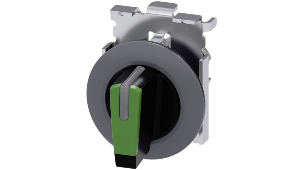 3SU1062-2DL40-0AA0 Siemens, 3 Posiciones, Interruptores selectores, Enclavamiento